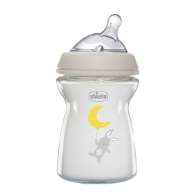 CHICCO Natural Feeling, Μπιμπερό Γυάλινο με Θηλή Σιλικόνης 0+ -250 ml