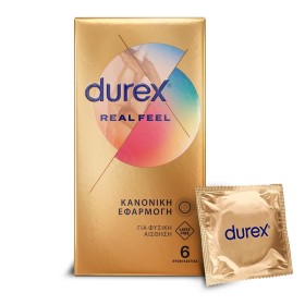 DUREX Real Feel, Προφυλακτικά Χωρίς Λάτεξ - 6τεμ