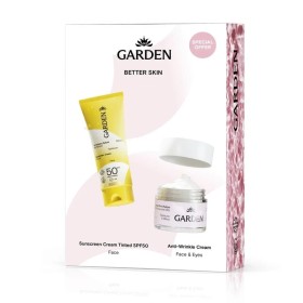 GARDEN Promo Gift Box Better Skin, Αντηλιακή Κρέμα Προσώπου με Χρώμα SPF50 -50ml & Αντιρυτιδική Κρέμα με Υαλουρονικό Οξύ -50ml, 1σετ