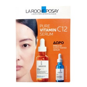 LA ROCHE POSAY Promo Pure Vitamin C12 Serum, Αντιοξειδωτικός Αντιρυτιδικός Ορός -30ml & ΔΩΡΟ Hyalu B5 Serum -10ml, 1σετ