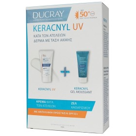 DUCRAY Keracnyl UV Anti-Blemish Fluid Spf50+ - 50ml & Δώρο Keracnyl Gel Moussant - 40ml