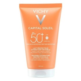 VICHY Capital Soleil SPF50+, Αόρατο Ενυδατικό Αντηλιακό Γαλάκτωμα Προσώπου & Σώματος για όλη την Οικογένεια -150ml
