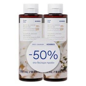 KORRES Shower Gel White Blossom, Αφρόλουτρο Λευκά Άνθη --250ml 1+1 -50% στο 2ο