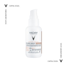 VICHY Capital Soleil UV- Age Daily Pigment SPF50+, Medium, Λεπτόρρευστο Αντηλιακό Προσώπου Κατά της Φωτογήρανσης με Medium Χρώμα - 40ml