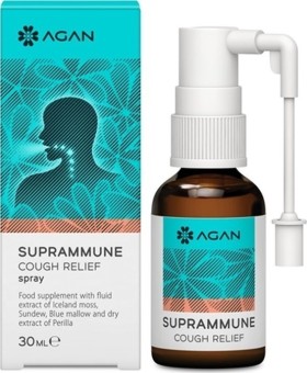 AGAN Suprammune Cough Relief Spray για Προστασία και Αντιμετώπιση του Ξηρού και Ερεθιστικού Βήχα 30 ml