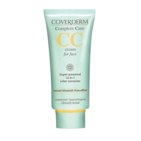 COVERDERM Complete Care CC Cream SPF25, Light Beige, Υπερ-Ενισχυμένη Κρέμα Προσώπου με Χρώμα - 40ml