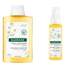 KLORANE Promo Σπρέι & Σαμπουάν με Χαμομήλι για Λαμπερά Ξανθά ή με Ανταύγειες Μαλλιά με Birghtening Spray with Chamomile -100ml & ΔΩΡΟ Shampoo with Chamomile -200ml, 1σετ