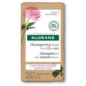 KLORANE Solid Shampoo Pivoine, Στερεό Σαμπουάν με Παιώνια - 80gr