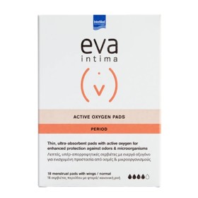 INTERMED Eva Intima Active Oxygen Pads, Σερβιέτες Κανονικής Ροής με Φτερά -18τεμ