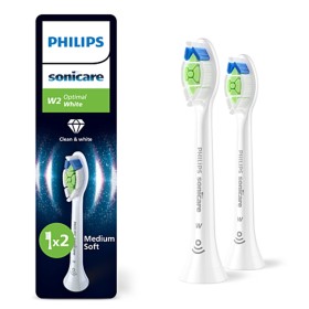 PHILIPS Sonicare W2 Optimal White HX6062/87, Ανταλλακτικές Κεφαλές Οδοντόβουρτσας - 2τεμ.