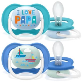 PHILIPS AVENT Πιπίλα Ultra Air Happy 6-18m SCF080/03 - 2τεμ