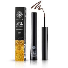 GARDEN Liquid Eyeliner 02 Brown, Eyeliner σε Υγρή Μορφή, Καφέ - 4ml