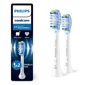 PHILIPS Sonicare C3 Premium Plaque Defence, Ανταλλακτικές Κεφαλές Οδοντόβουρτσας - 2τεμ. Λευκή