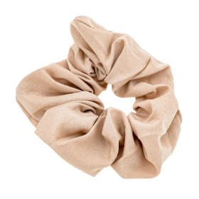 NOVITA Γυναικεία Oversize Scrunchie Μαλλιών Σατέν, Μπεζ