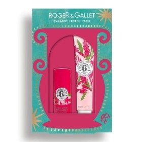 ROGER & GALLET Promo Gingembre Rouge/ Hand Cream, Ενυδατική Κρέμα Χεριών -30ml & Lip Balm, Βάλσαμο Χειλιών με Ροζ Πιπέρι και Τζίντζερ -3.5gr, 1σετ