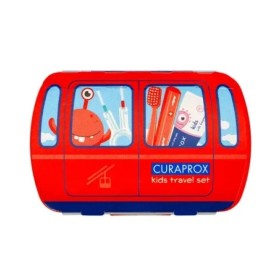 CURAPROX Kids Travel Set, Παιδικό Πακέτο Στοματικής Υγιεινής Ταξιδίου, Κόκκινο