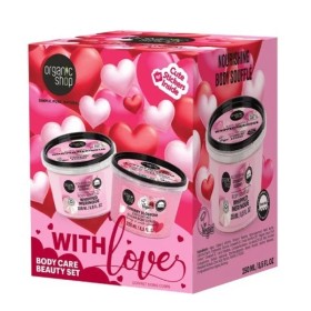 NATURA SIBERICA Organic Shop Promo With Love, Scrub Σώματος Άνθος Κερασιού -250ml & Σουφλέ Σώματος Φράουλα & Καρύδα -250ml, 1σετ