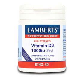 LAMBERTS Vitamin D3 1000iu (25mg) - 30tabs