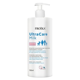 FROIKA UltraCare Milk, Ενυδατικό Καταπραϋντικό Γαλάκτωμα Αναπλήρωσης Λιπιδίων για Πρόσωπο & Σώμα -750ml
