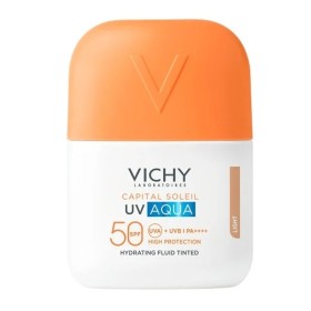 VICHY Capital Soleil UV Aqua SPF50, Λεπτόρρευστο Ενυδατικό Αντηλιακό Προσώπου με Χρώμα Light -50ml