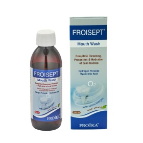 FROIKA Froisept, Στοματικό Διάλυμα Πλήρους Καθαρισμού & Προστασίας με τη Δράση του Ενεργού Οξυγόνου - 250ml