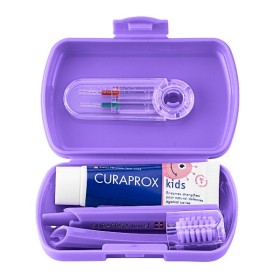 CURAPROX Kids Travel Set, Παιδικό Πακέτο Στοματικής Υγιεινής Ταξιδίου, Μωβ -1σετ