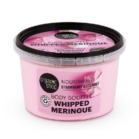 NATURA SIBERICA Organic Shop Whipped Meringue Body Souffle, Σαντιγί Μαρέγκα Φράουλα & Καρύδα -250ml