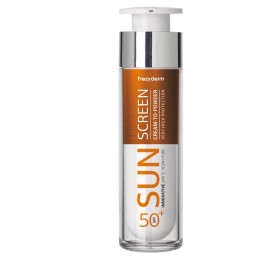 FREZYDERM Sun Screen Cream to Powder SPF50+, Αντηλιακό Προσώπου με Αίσθηση Πούδρας - 50ml