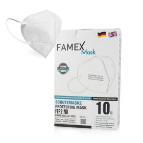 FAMEX Μάσκα Προστασίας KN95 FFP2, Άσπρη Κουτί - 10 τεμ