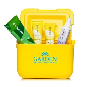 GARDEN Promo Sun Safe Cooler/ Aloe Vera Gel Πρόσωπο & Σώμα -200ml & Αντηλιακό Γαλάκτωμα Πρόσωπο & Σώμα SPF50 – 75ml & Αντηλιακή Κρέμα Προσώπου SPF50+ – 25ml & Εντομοαπωθητικό Γαλάκτωμα Icaridin 20% – 100ml & Ψυγειάκι Παραλίας -1σετ