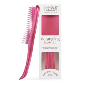 TANGLE TEEZER Special Edition Detangling Hairbrush/ Straight- Curly/ Chrome Pink, Βούρτσα Ξεμπερδέματος Μαλλιών - 1τεμ