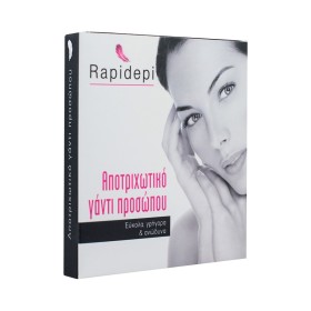 RAPIDEPI Depilatory Face Glove, Αποτριχωτικό Γάντι Προσώπου - 1τεμ + 2 ανταλλακτικά