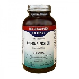 QUEST Omega 3 Fish Oil 1000mg - 45 + 45caps