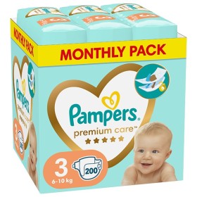 PAMPERS Premium Care No 3 (5-9Kg) Monthly Pack - 200τεμ