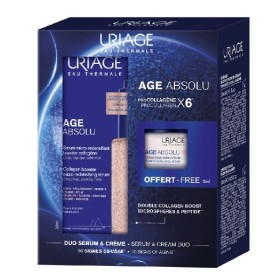 URIAGE Age Absolu Promo, Boosting Micro-Redensifying Ορός -30ml & ΔΩΡΟ Redensifying Rosy, Αντιγηραντική Κρέμα Ημέρας -15ml, 1σετ