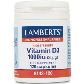 LAMBERTS Vitamin D3 1000iu (25mg) - 120caps