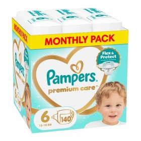 PAMPERS Premium Care Monthly Pack No.6 (13-18kg) Βρεφικές Πάνες -140τεμ