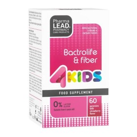 PHARMALEAD Bactrolife & Fiber 4Kids, Συμπλήρωμα Διατροφής Προβιοτικών για Παιδιά - 60 ζελεδάκια