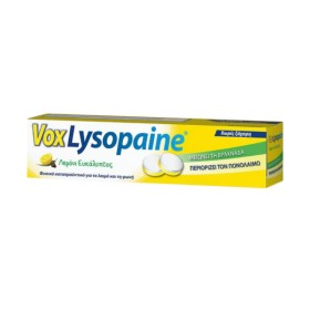 VOX LYSOPAINE Παστίλιες για τη Βραχνάδα & τον Πονόλαιμο, Λεμόνι Ευκάλυπτος - 18τεμ