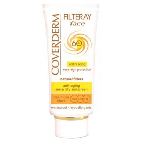 COVERDERM Filteray Face SPF60 Tinted Light Beige, Αντηλιακή Κρέμα Προσώπου με Χρώμα - 50ml