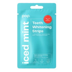 POP. Iced Mint Teeth Whitening Strips, Ταινίες Λεύκανσης Δοντιών με Γεύση Μέντα -7τμχ
