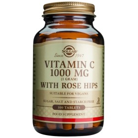 SOLGAR Vitamin C 1000mg with Rose Hips - 100tabs