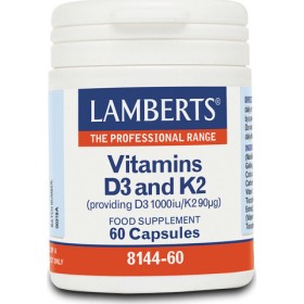 LAMBERTS Vitamin D3 & K2 - 60tabs