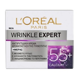 LOREAL PARIS Wrinkle Expert 55+, Αντιρυτιδική & Συσφικτική Κρέμα με Ασβέστιο - 50ml
