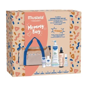 MUSTELA Promo Mommy Bag με Ενυδατική Κρέμα Σώματος -750ml & Lotion για την Εγκυμοσύνη -200ml & ΔΩΡΟ Καθαριστικό Γαλάκτωμα -50ml, Απαλό Αφροντούς με Βιολογικό Αβοκάντο -50ml & Κρέμα Αλλαγής Πάνας -20ml & Τσάντα, 1σε
