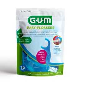 GUM Easy Flossers, 890, Οδοντικό Νήμα με Λαβή - 30τεμ