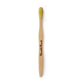 THE HUMBLE CO Humble Brush, Οδοντόβουρτσα Bamboo Ενηλίκων - Medium Κίτρινη