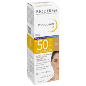BIODERMA Photoderm Μ SPF50+ Clarifying Gel Creme, Golden, Αντηλιακή Κρέμα Τζελ με Χρώμα για Ευαίσθητο Δέρμα - 40ml
