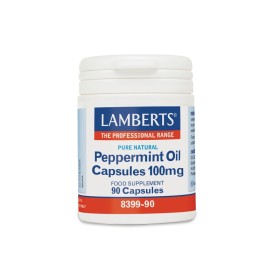 LAMBERTS Peppermint Oil 100mg, Συμπλήρωμα Διατροφής με Έλαιο Μέντας - 90caps