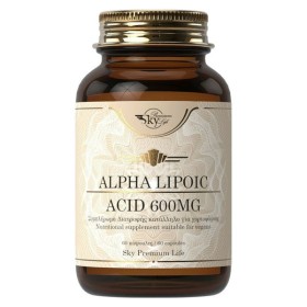 SKY PREMIUM LIFE A - Lipoic Acid 600mg, Συμπλήρωμα Διατροφής με Α-Λιποϊκό Οξύ - 60caps